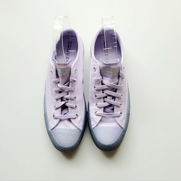 Converse CTAS OX Vapor Violet Glitter Youth 5.5 - Picture 3 of 6